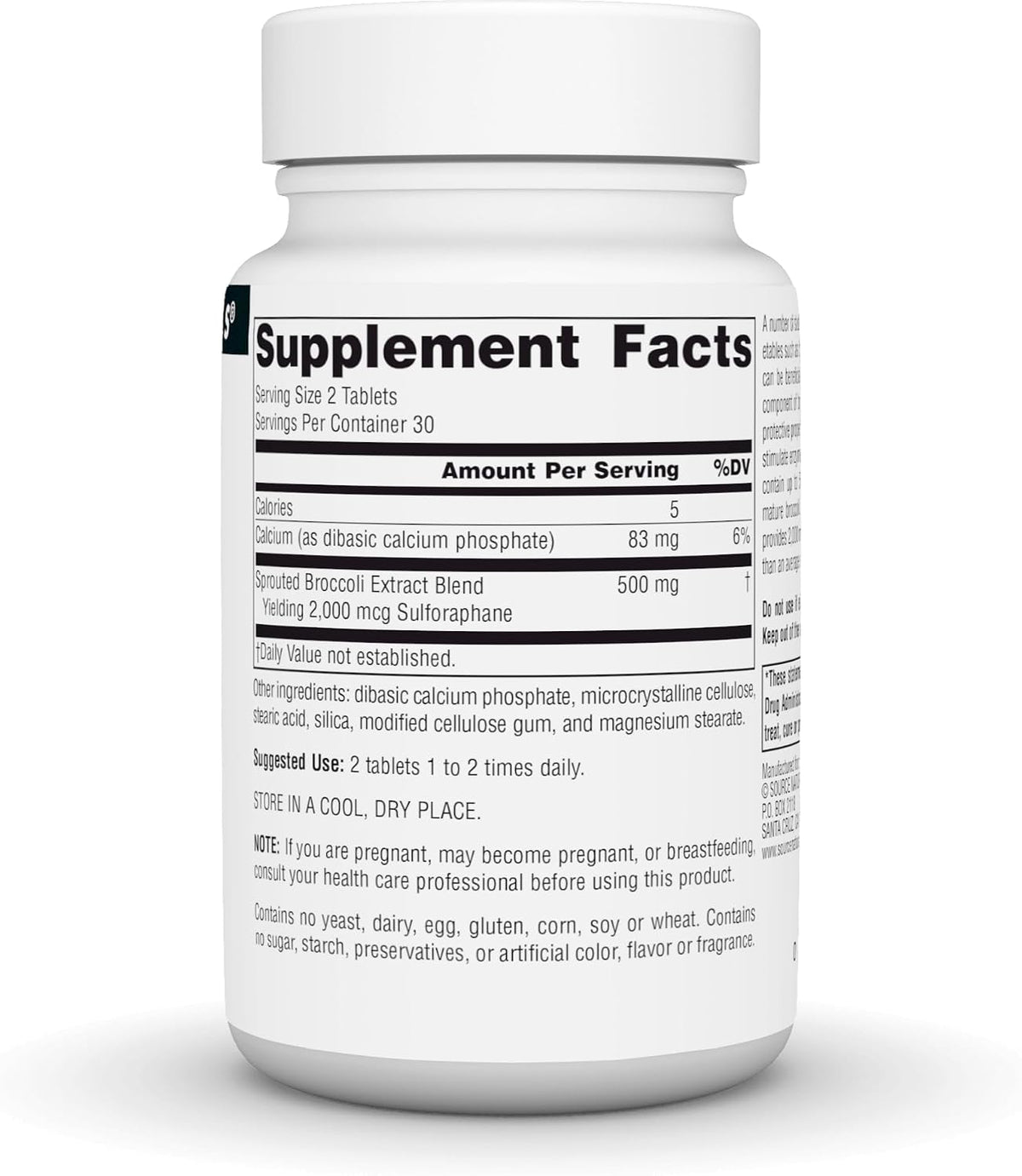 Source Naturals Extracto de Brotes de Brócoli, 250 mg - 60 Comprimidos – Image 3