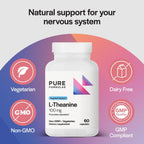 PureFormulas L-Teanina 100 mg - 60 Cápsulas Vegetarianas
