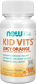 Now Kids Supplements, Kid Vits Multivitamínico, Sabor Naranja Jugoso, 60 Comprimidos Masticables