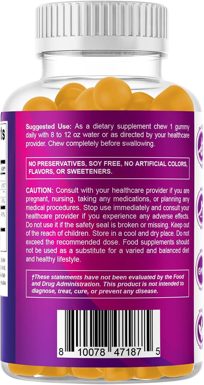 Vitamatic Ácido Fólico Gominolas 1000 mcg (1 – El ácido fólico contribuye al metabolismo normal de la homocisteína. – Image 9