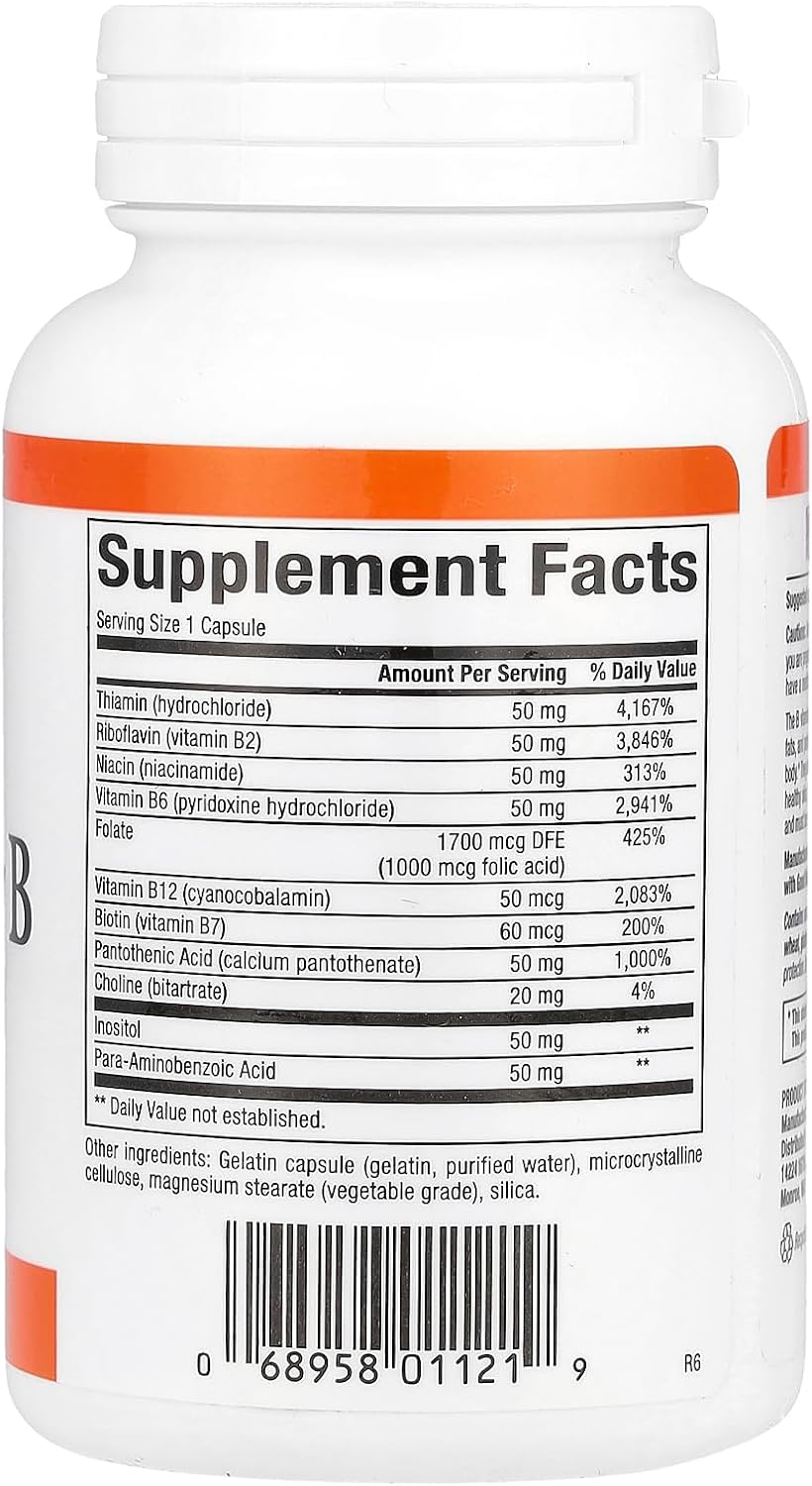 Natural Factors - High Potency B Complex, 90 Capsules