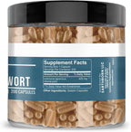 Earthborn Elements Chinese Motherwort 200 Cápsulas, Puro y Sin Diluir, Sin Aditivos