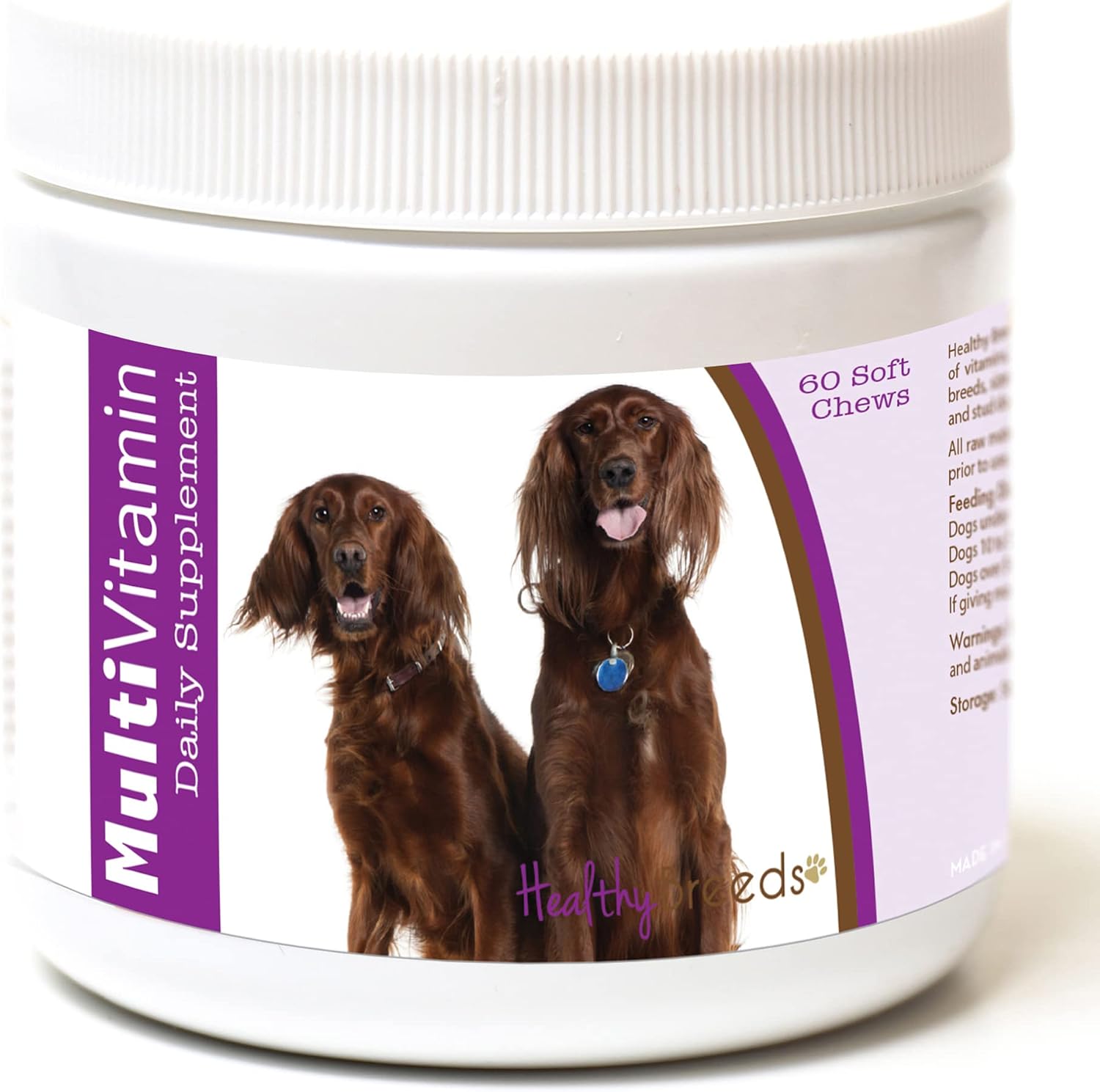 Healthy Breeds Irish Setter Multivitamínico en Golosinas Blandas - 60 Unidades