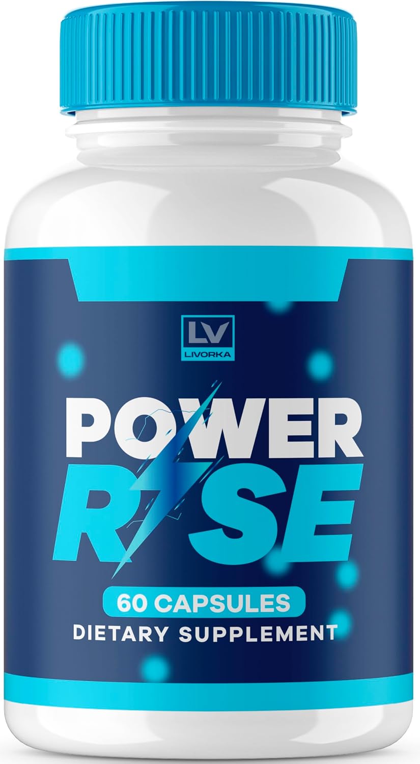 Power Rise Cápsulas - Fórmula Avanzada Natural, 60 Cápsulas para 1 Mes