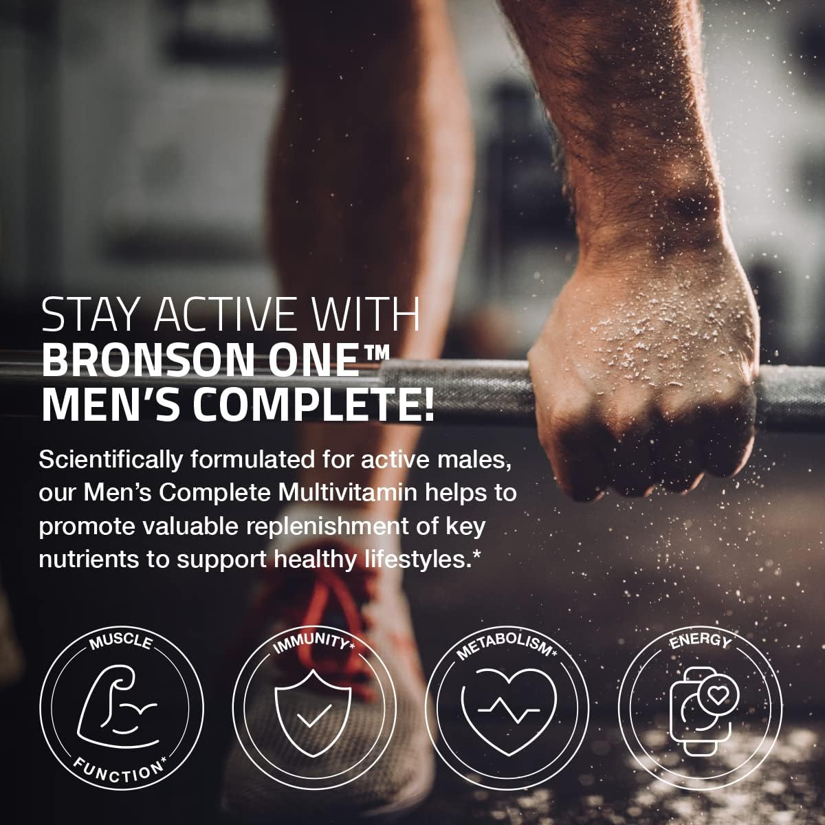 Bronson ONE Daily Multivitamínico Completo para Hombres, 180 Comprimidos