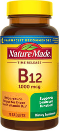 Nature Made Vitamina B12 1000 mcg - 75 Comprimidos de Liberación Prolongada