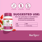 MARYRUTH'S Organics Biotin Gummies - Gominolas de Biotina 2500 μg | Sin Azúcar | Vegano | 60 Unidades