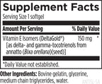 Designs for Health Annatto-E 150 mg Tocotrienoles - Complejo de Vitamina E con Delta y Gamma Tocotrienoles - Apoyo Cardiovascular y Antioxidante - No OGM (60 Cápsulas blandas)