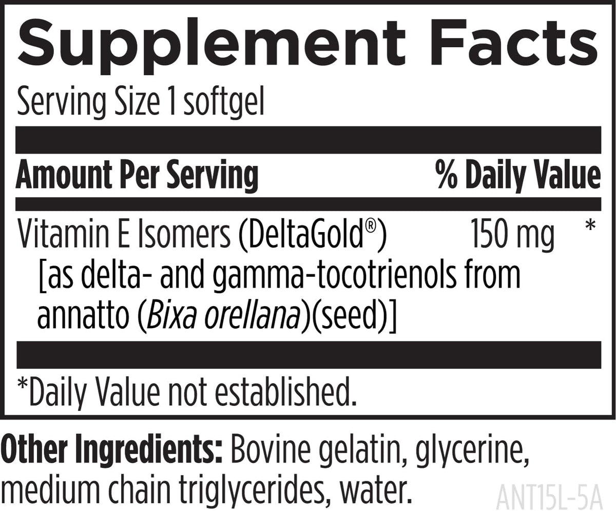 Designs for Health Annatto-E 150 mg Tocotrienoles - Complejo de Vitamina E con Delta y Gamma Tocotrienoles - Apoyo – Image 5