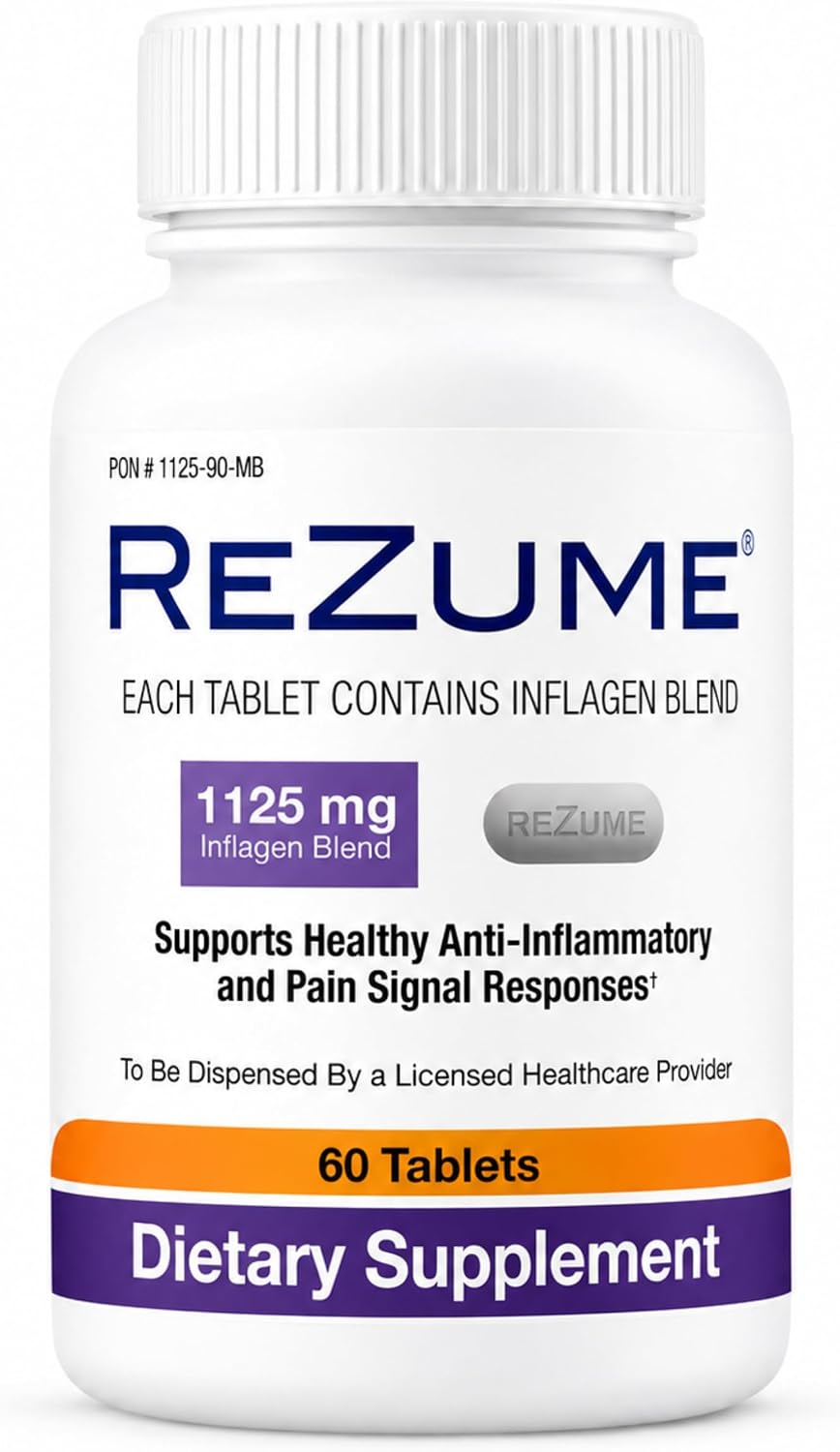 CryoDerm REZUME Tablets Full Spectrum Inflagan Blend Formula (60 Comprimidos)