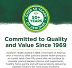 Swanson Ácido Glutámico 500 mg 60 Cápsulas Vegetales (Paquete de 2)