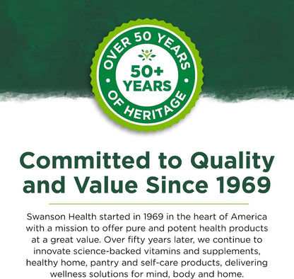 Swanson Ácido Glutámico 500 mg 60 Cápsulas Vegetales (Paquete de 2) – Image 4