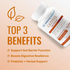 Approved Science Gutsyl - Suplemento para Intestino Permeable - Aloe Vera, Malvavisco, Regaliz, Olmo, Berberina, Prebiótico y BioPerine - 3 Meses