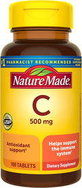 Nature Made Vitamin C 500 mg Immune Support Tablets, 100 Count (100-Day Supply)