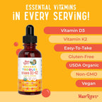 MaryRuth's Organics Gotas de Vitamina D3 y K2 para Niños Pequeños - 30 ml