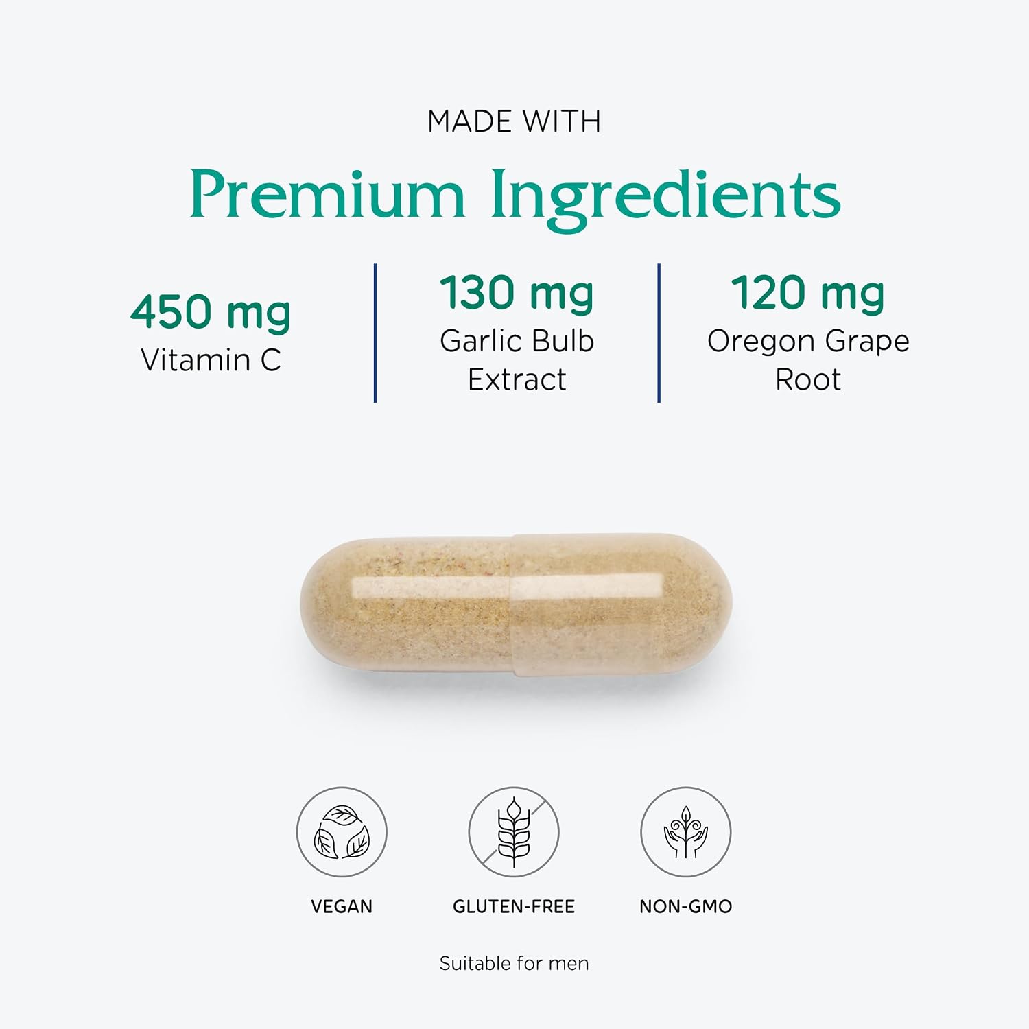 Vitanica Immune Symmetry - Immune Support Supplement with Vitamins A, C and B6 - 60 Vegan Capsules