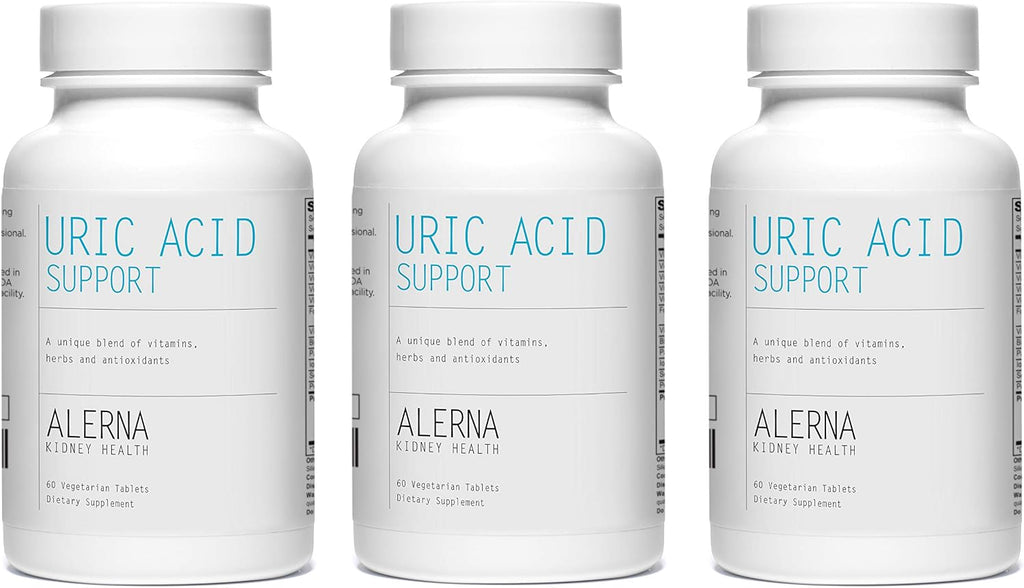 Suplemento de Apoyo al Ácido Úrico con Cereza Ácida, Semilla de Apio, Cúrcuma y Quercetina – 60 Comprimidos Vegetarianos (Pack de 3)