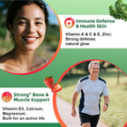 Alliwise Gominolas Multivitamínicas de Frutas y Verduras sin Azúcar - 120 uds.