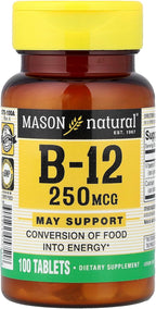 Mason Vitamins Vitamina B12 250 mcg Comprimidos