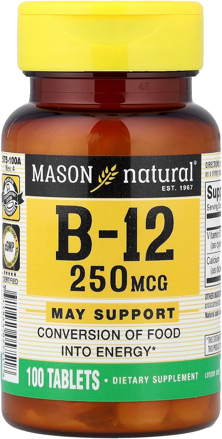 Mason Vitamins Vitamina B12 250 mcg Comprimidos
