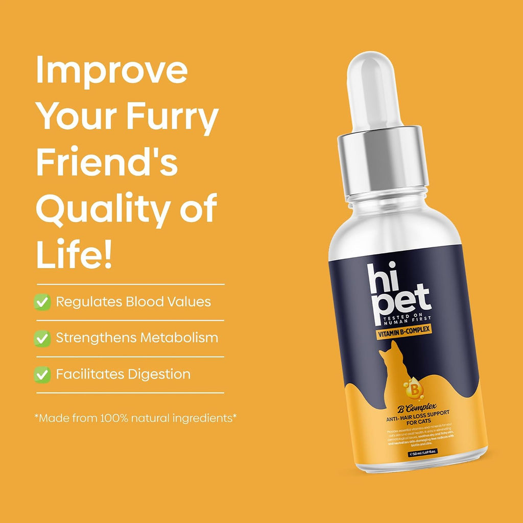 Complejo B para Gatos, Apoya el Metabolismo y Aumenta los Niveles de Energía, 1.7 fl oz (Paquete de 6)