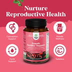 Suplementos de Fertilidad para Mujeres con Inositol y Ácido Fólico - Vitaminas Preconceptivas para el Equilibrio Hormonal con L-metilfolato, B12, Vitamina D3, Yodo, Selenio, Zinc y CoQ10 - 90 Cápsulas