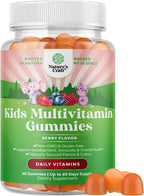 Natures Craft Gominolas Multivitamínicas para Niños - Vegano - 14 Vitaminas y Minerales Esenciales - 120 Unidades