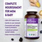 New Chapter Perfect Prenatal Vitaminas Prenatales – 96 Cápsulas