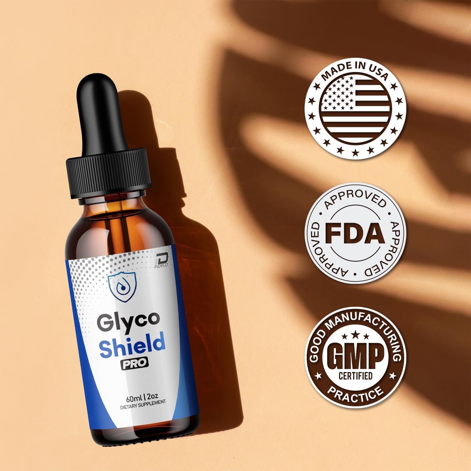 Glyco Shield Pro Fórmula Saludable – GlycoShield Pro Niveles Saludables Naturales – Líquido de Fuerza Extra (Pack de 3 – Suministro para 3 Meses)