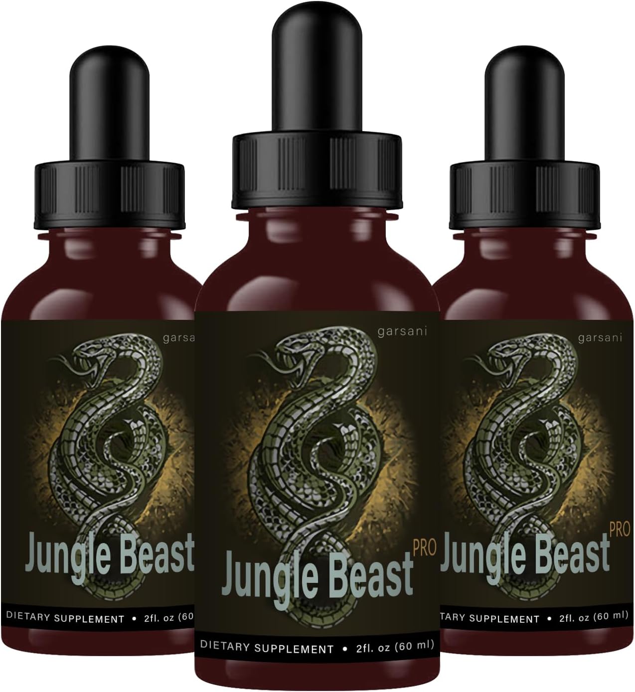 Jungle Beast Pro Drops - Pack de 3 (177 ml cada una)