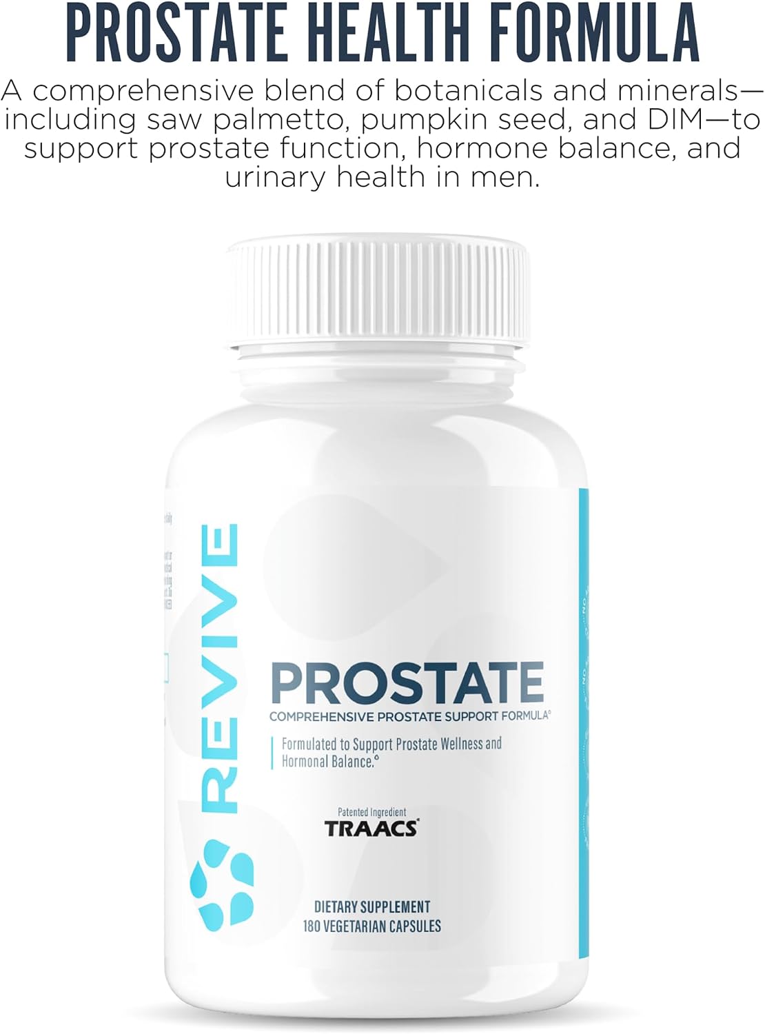 Revive MD Próstata – Suplemento con Saw Palmetto, Beta Sitosterol y Semilla de Calabaza (120 Cápsulas)