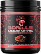 Gorilla Mode Nitric – Pre-Entreno Sin Estimulantes (784g, Tiger's Blood)