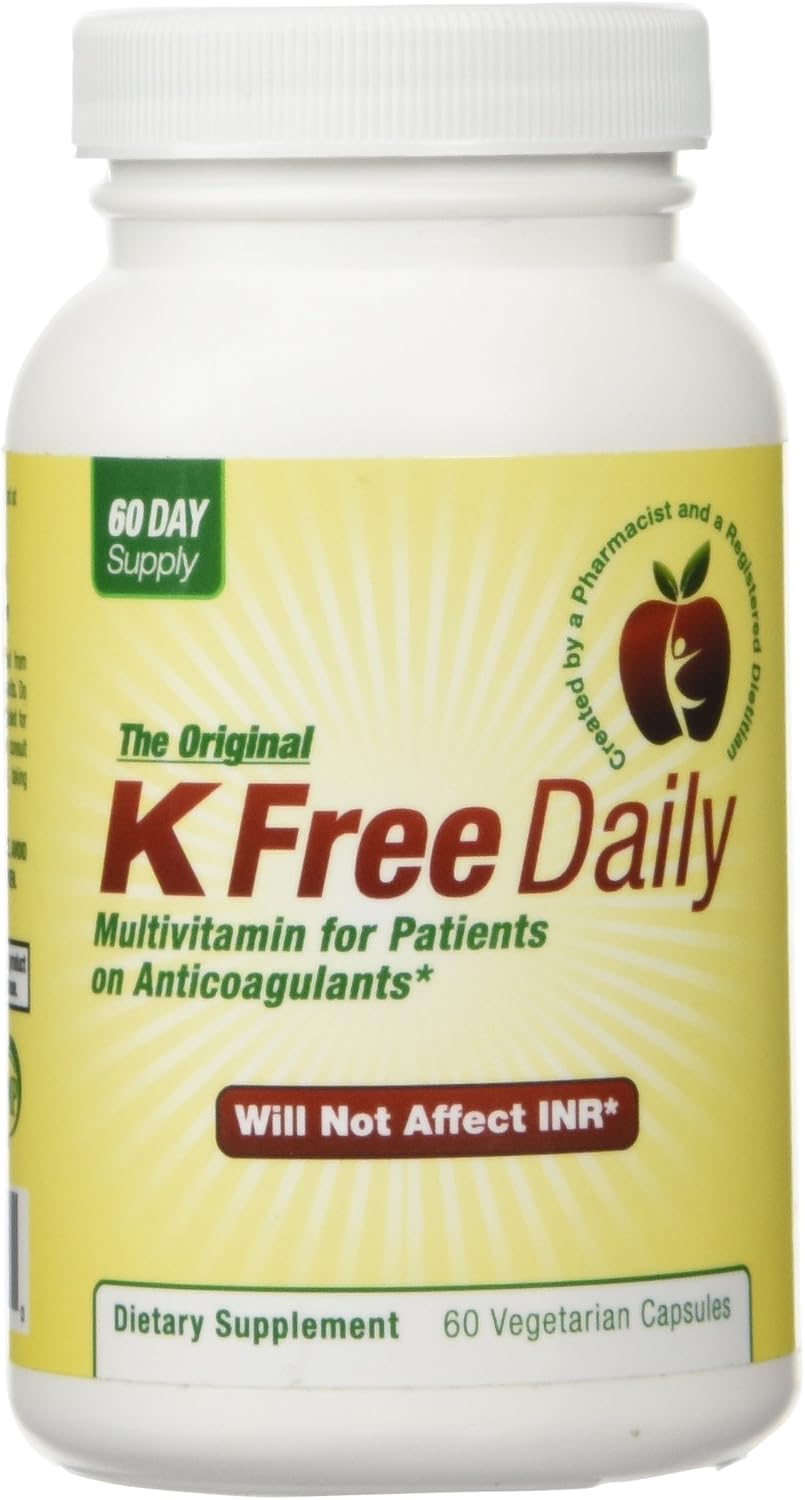 K Free Daily Multivitamin - K Free - 60 Capsules (2 Month Supply)