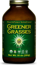 HealthForce SuperFoods Greener Grasses Alkalizer Powder - Polvo de Superalimento Verde Orgánico (284 g)