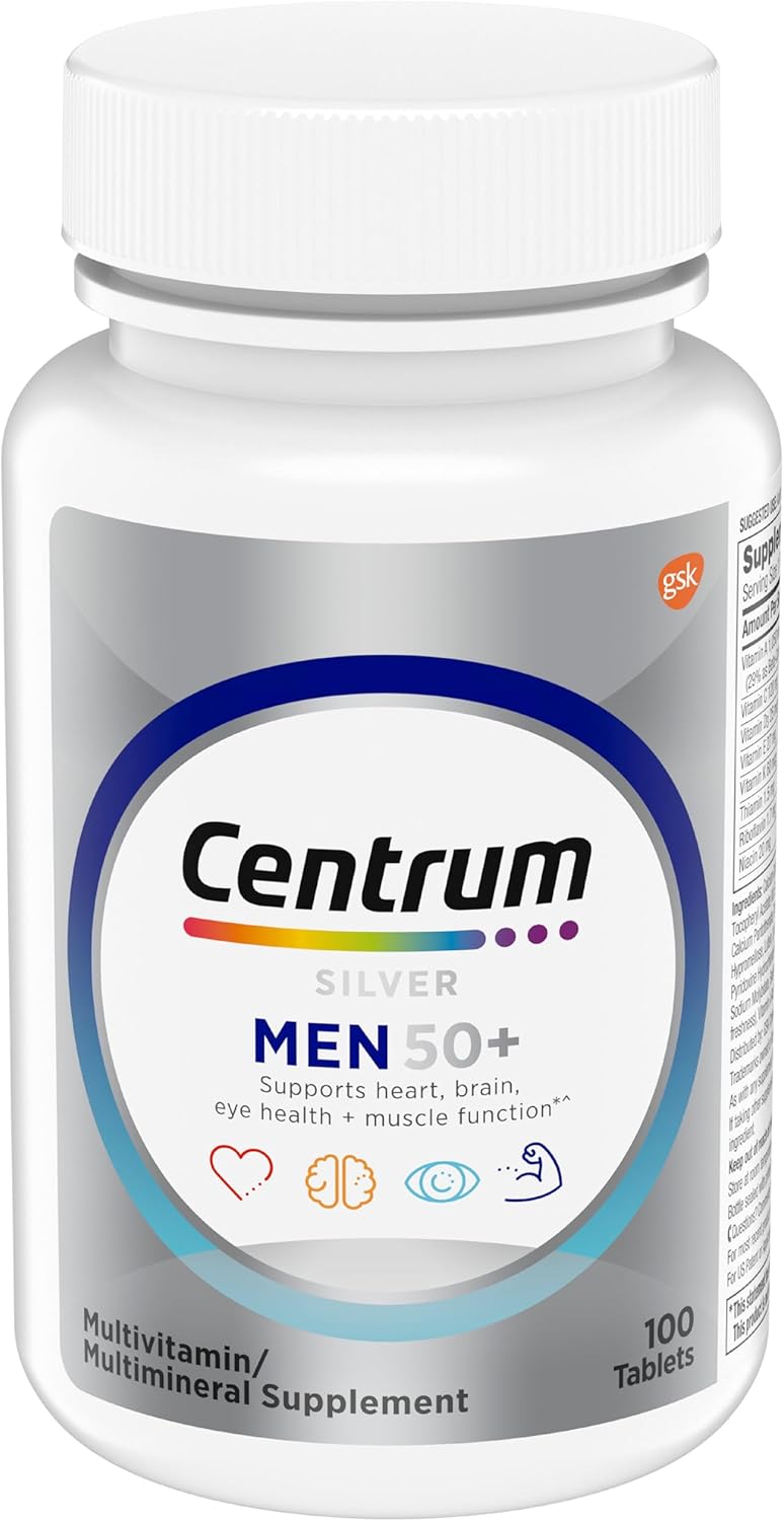 Centrum Silver Multivitamínico para Hombres 50 Plus - 100 Comprimidos