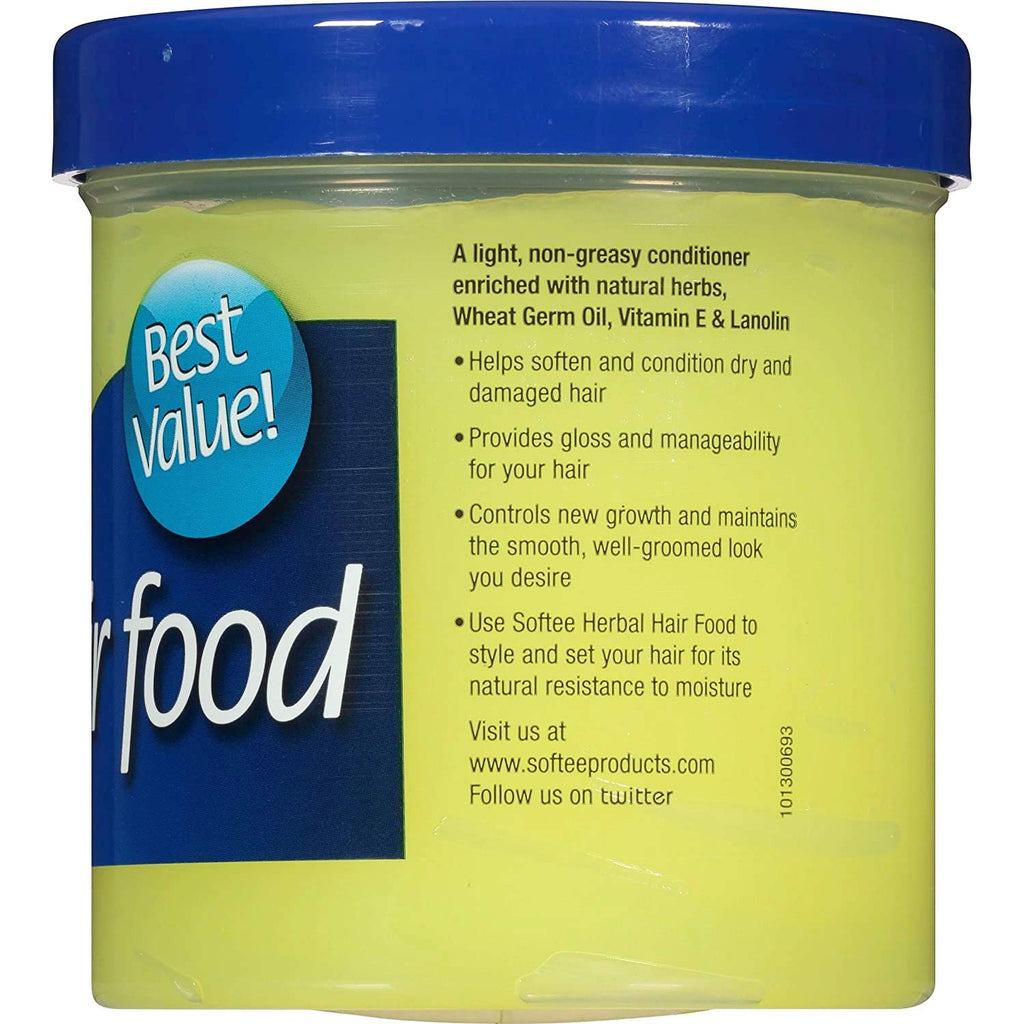 Softee Hair Food with Vitamin E 12 Oz,Pack of 3