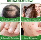 careleaf Biotina 10000mcg Gominolas con Colágeno y Queratina para Cabello, Piel y Uñas, 60 unidades, Sabor Naranja