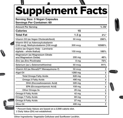Complement Essential Multivitamínico Vegano – Vitamina D3 (50 μg / 2000 UI): Favorece la absorción de calcio y – Image 7