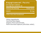 NADH 10 mg - 30 Cápsulas Vegetales - Premier Research Labs