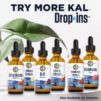KAL D3 K2 DropIns 125/500 mcg - Suplemento Líquido de Vitamina D3 y K2 - Sabor Cítrico Natural - 59 ml