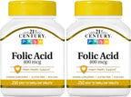 21st Century Ácido Fólico 400 mcg, 250 Comprimidos