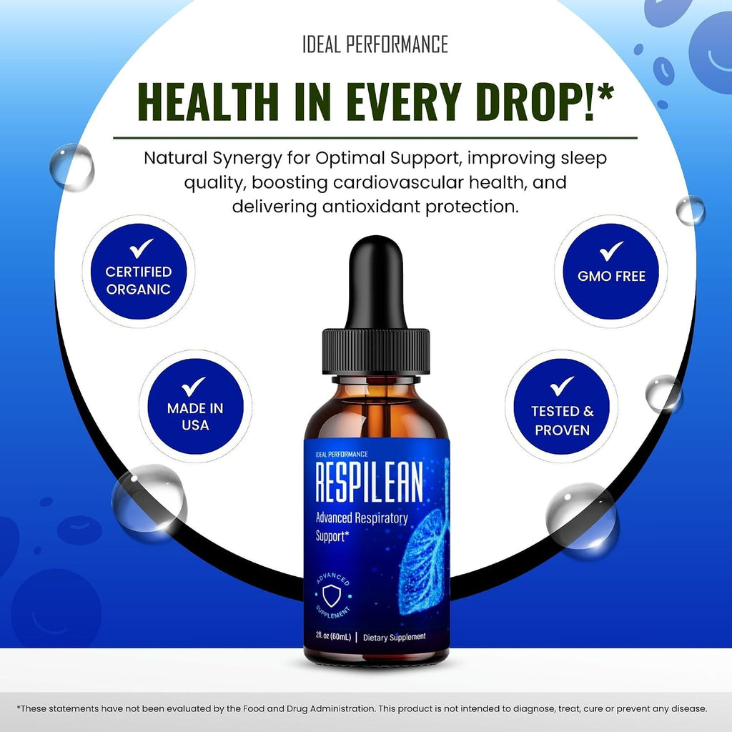 Respilean Drops - Complemento Alimenticio en Gotas para el Apoyo Sanguíneo (2 Paquete)