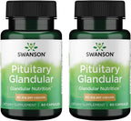 Swanson Raw Pituitary Glandular 80 mg 60 Cápsulas (Pack de 2)