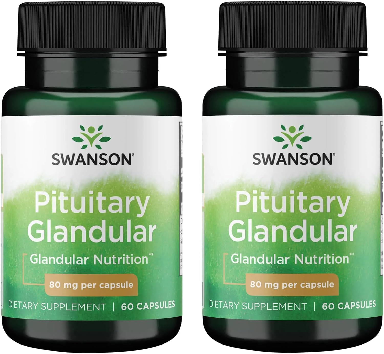 Swanson Raw Pituitary Glandular 80 mg 60 Cápsulas (Pack de 2)