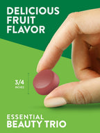 Nature's Truth Gominolas para Cabello, Piel y Uñas | 80 Gominolas | 2500mcg de Biotina | Vegano, Sin Gluten | Suplemento para Mujeres y Hombres