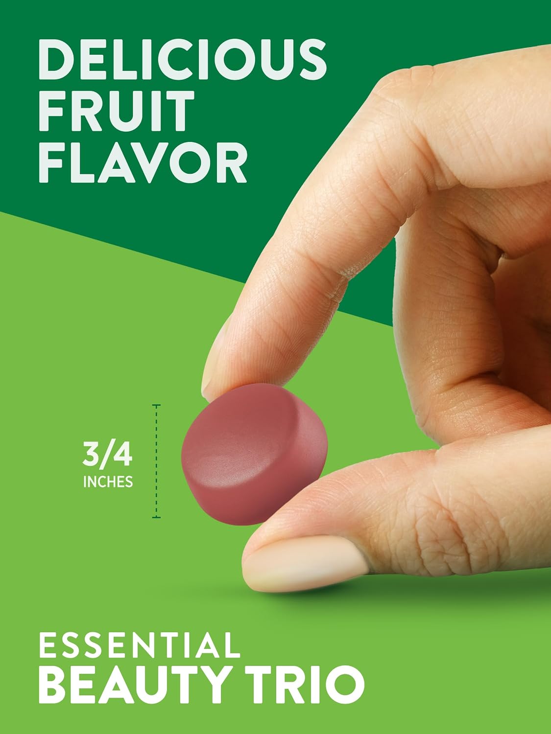 Nature's Truth Gominolas para Cabello, Piel y Uñas | 80 Gominolas | 2500mcg de Biotina | Vegano, Sin Gluten | Suplemento para Mujeres y Hombres