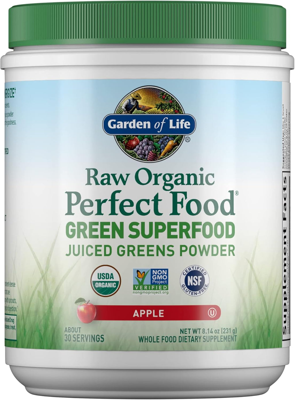 Garden of Life Raw Organic Perfect Food - Superalimento en Polvo Bio Lemon Ginger, 30 raciones