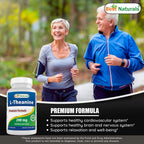 Best Naturals L-Teanina 200 mg | Relajación sin Somnolencia | 120 Comprimidos Vegetarianos (Paquete de 2)