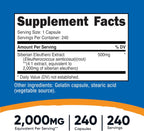 Nutricost Siberian Eleuthero 500mg, 240 Cápsulas - Eleutherococcus Senticosus