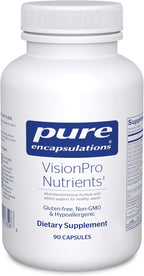 Pure Encapsulations VisionPro Nutrients | Complejo multivitamínico y mineral hipoalergénico para la visión | 90 cápsulas